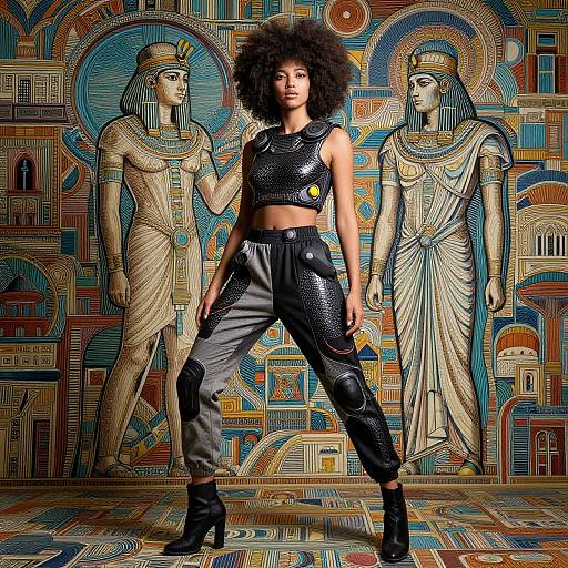 Afrofuturistic Fashion Portrait Masterpiece