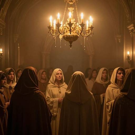 Ethereal Gathering in Golden Chamber