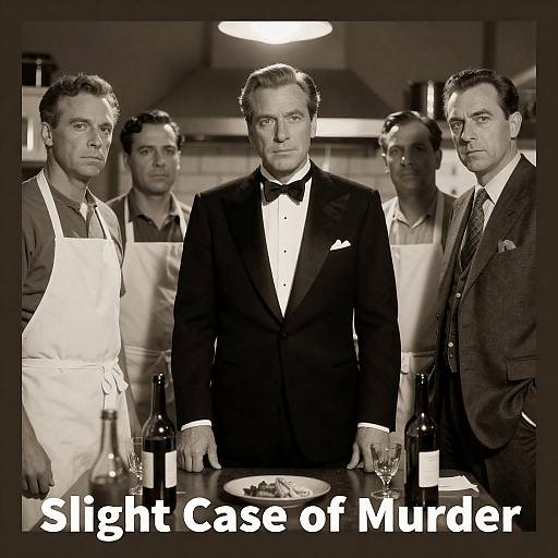 Vintage Movie Poster with Intense Characters