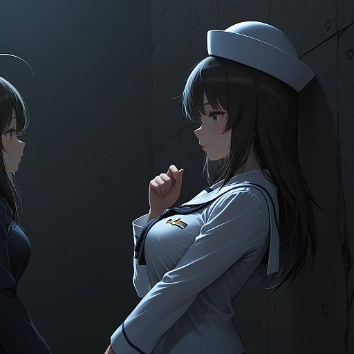 Illustration of Murakami (girls und panzer), girls und panzer in the style of Ao usagi