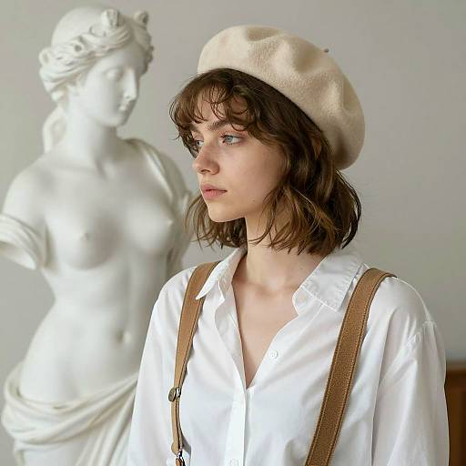 Portrait of a Stylish Young Woman