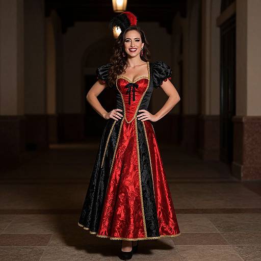Elegant Spanish Dress Woman