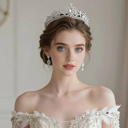 Elegant Bridal Portrait with Tiara