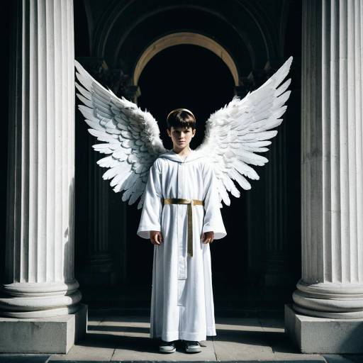 Heavenly Angel Costume with Wings and Halo