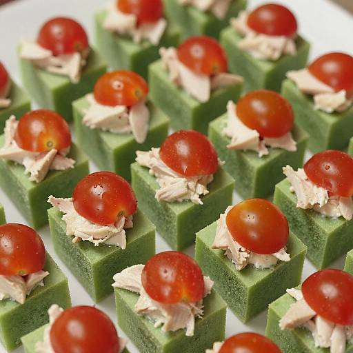 Colorful Cucumber Chicken Appetizer Cups