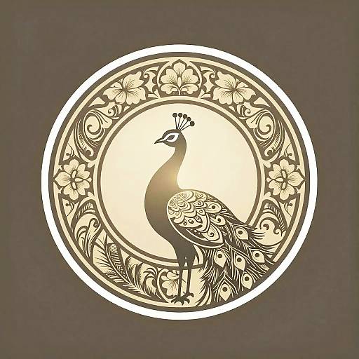 Art Nouveau Peacock Avatar