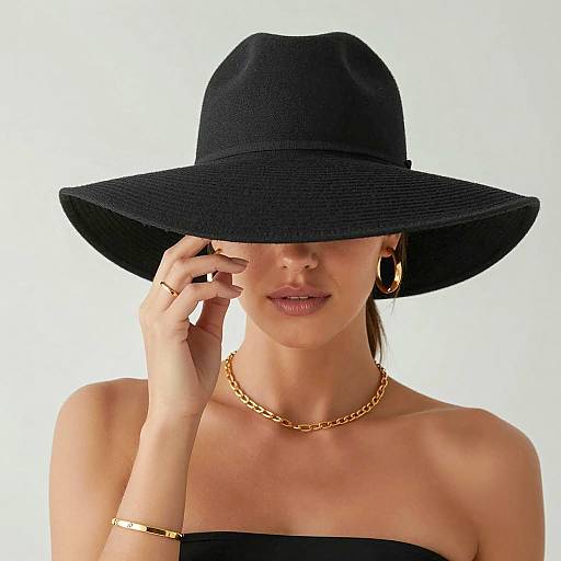 Elegant Portrait of a Woman in Hat