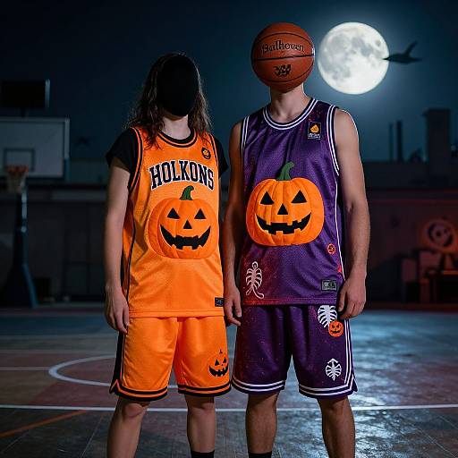Spooky Basketball Couple Costume