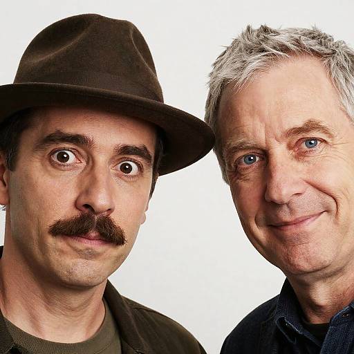 Portrait of Two Men in Contrast