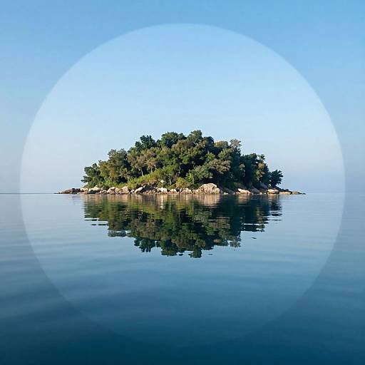 Dreamlike Floating Island Portal