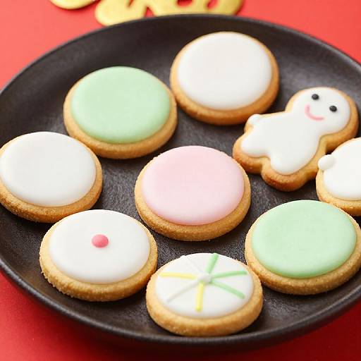 Japanese New Year Icing Cookies