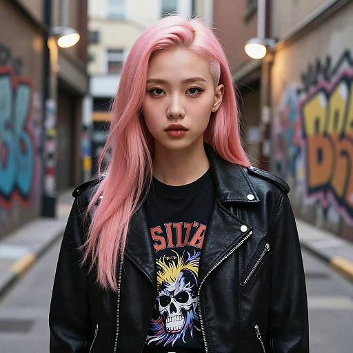 Gritty Urban Portrait of Woman