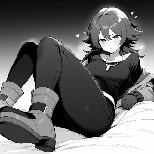Monochrome Hilbert Pokémon Character Design