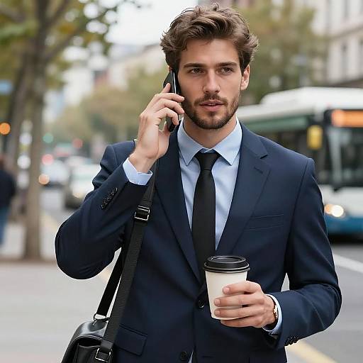 Stylish Young Man in Urban Setting