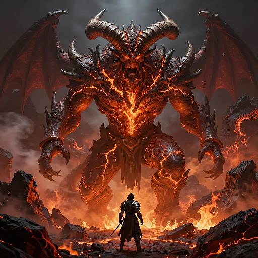 Epic Confrontation with a Demonic Behemoth