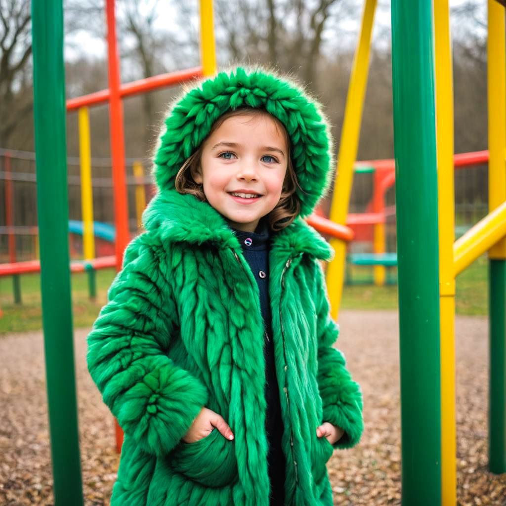 Vibrant Playground Portrait of a Child