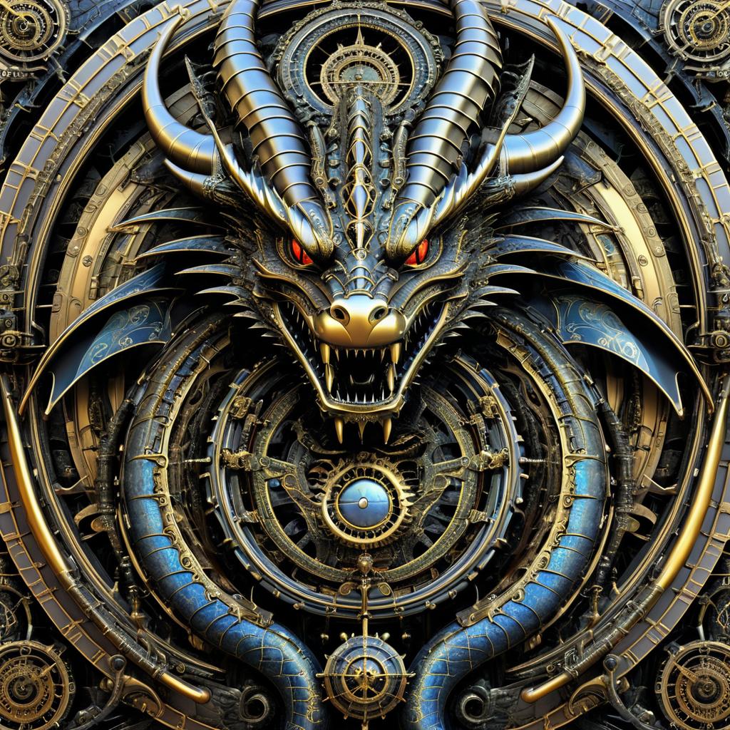 Steampunk Dragon Art Inspired by Masters