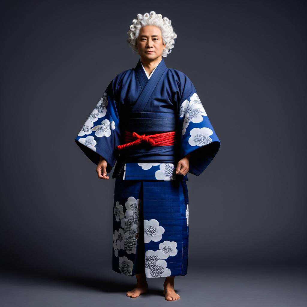 Ceremonial Portrait of Awa Odori Leader