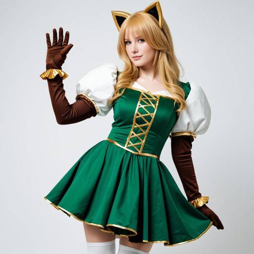Elegant Maria Renard Cosplay Outfit Design