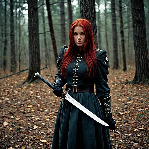 Haunting Halloween Soldier in Nature