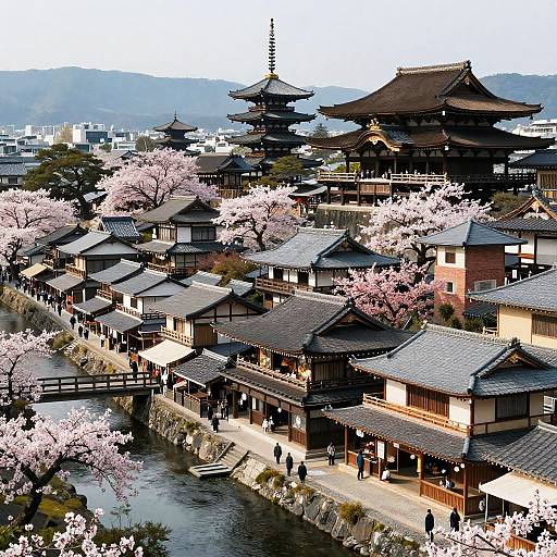 Heian Period Fantasy Cityscape