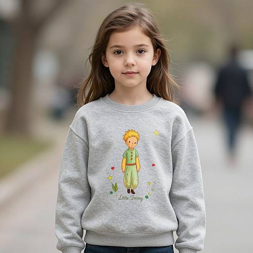 Realistic Little Prince Girl Portrait