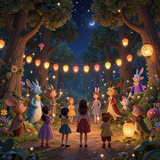 Magical Festival in Enchanted Forest