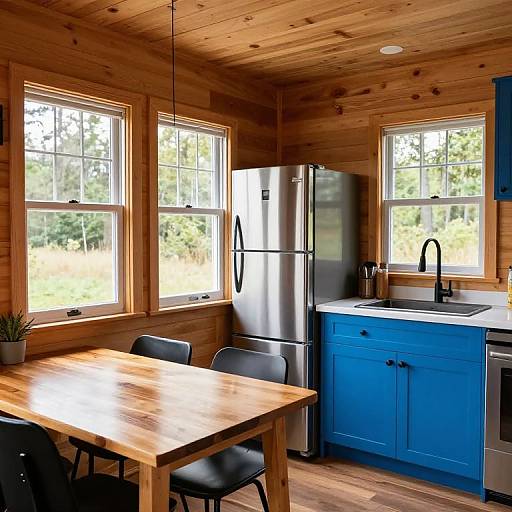 Cozy Wooden Interior Tiny Home
