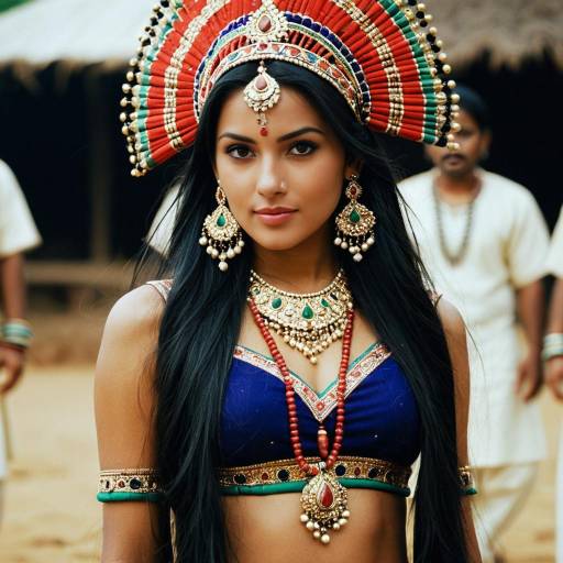 Elegant Desh Bhakti Costume with Jewelry