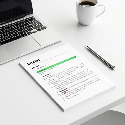 Modern Document with Correction Marks