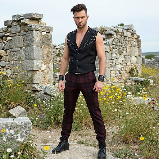 Rebellious Man in Ancient Ruins