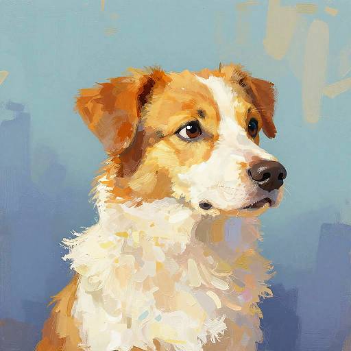Whimsical Dog Digital Painting