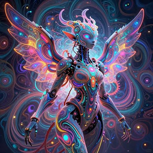 Surreal Machine Elf Techno-Organic Art