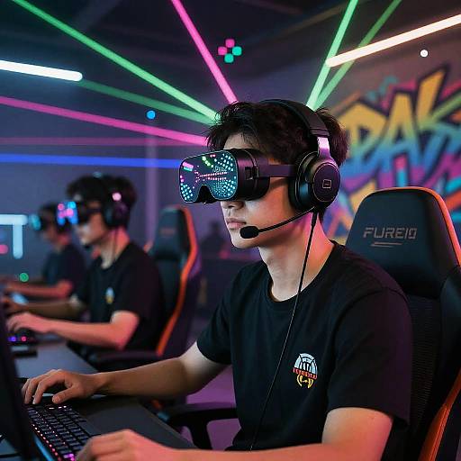 Gamertag in Vibrant Gaming Arena