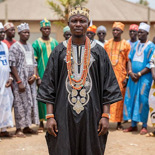 Man in Traditional African Attire