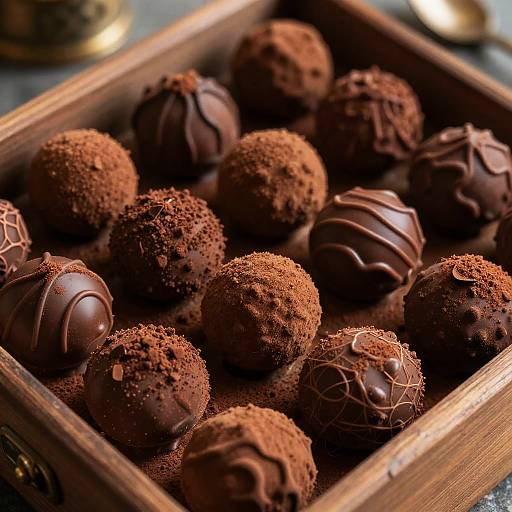 Decadent Fondente Chocolate Truffles Display