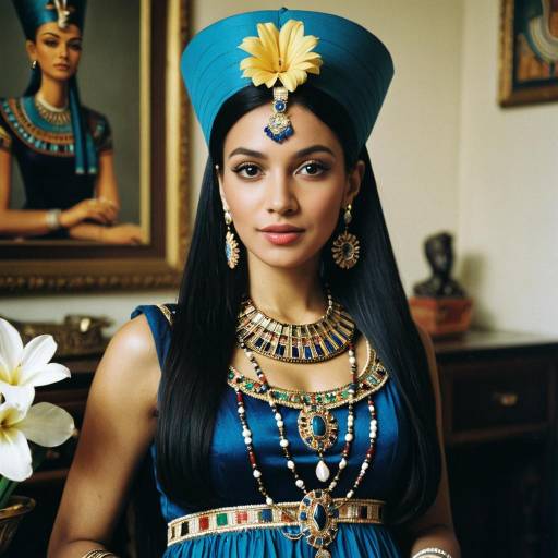 Elegant Nefertiti-Inspired Dress Fashion