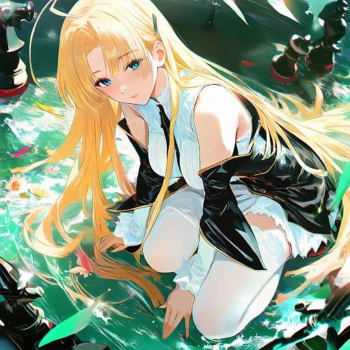 Illustration of Asia argento, high school dxd in the style of Misaka 12003-gou