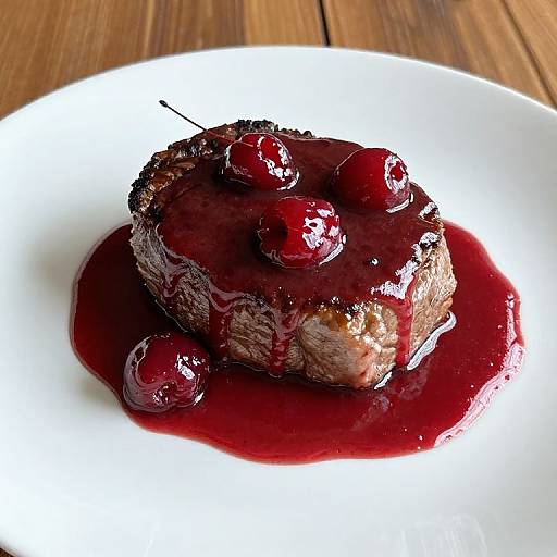 Filet Mignon with Cherry Sauce
