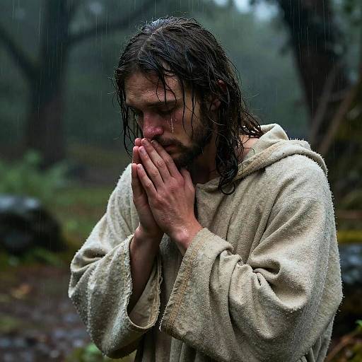 Sorrowful Jesus in Gethsemane