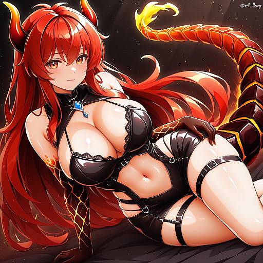 Illustration of Dola (nijisanji), nijisanji in the style of Arthur ko