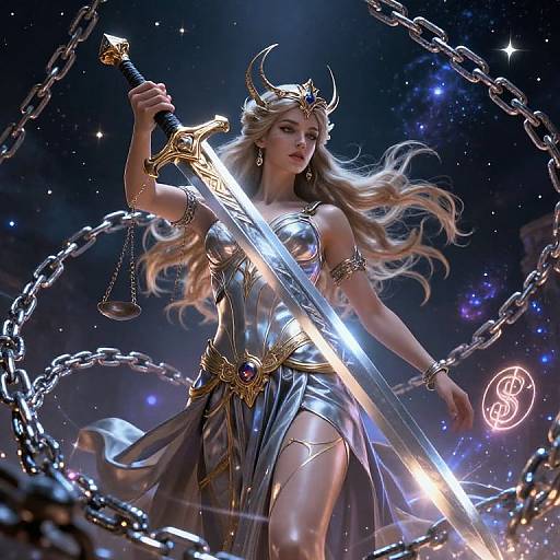 Diosa Nemesis with Sword of Justice