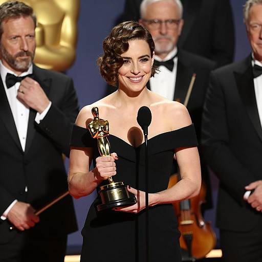 Award Ceremony with Glamorous Woman