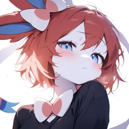 Sylveon Girl with Blush and Bow