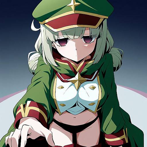 Illustration of Araga kiwi, mahou shoujo ni akogarete in the style of Avogado6