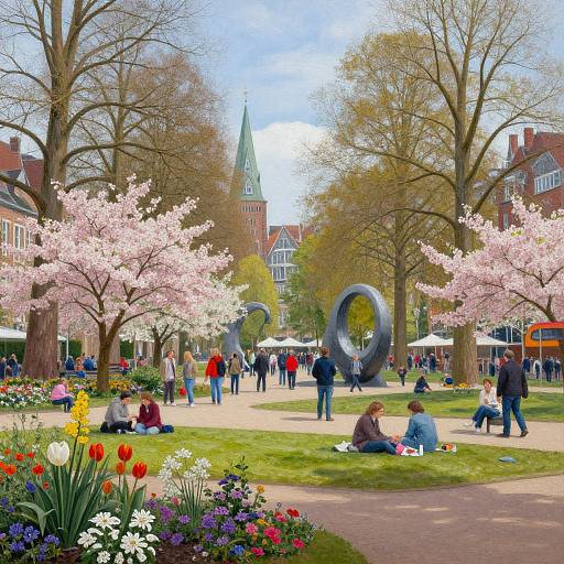 Springtime Blooms at Bremen Urban Park