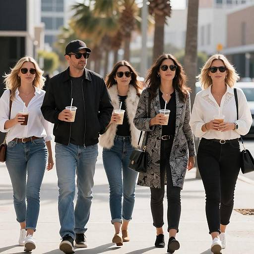 Casual Outdoor Walk with Friends