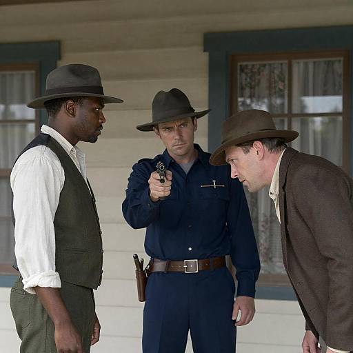 Dramatic Western Confrontation Scene