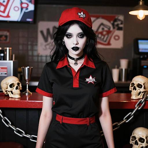Goth Wendy's Employee Portrait