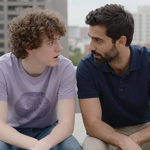 Intimate Moment Between Two Men